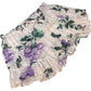 River Island XS Women's Floral Print Frill Shorts Pink Cotton Summer