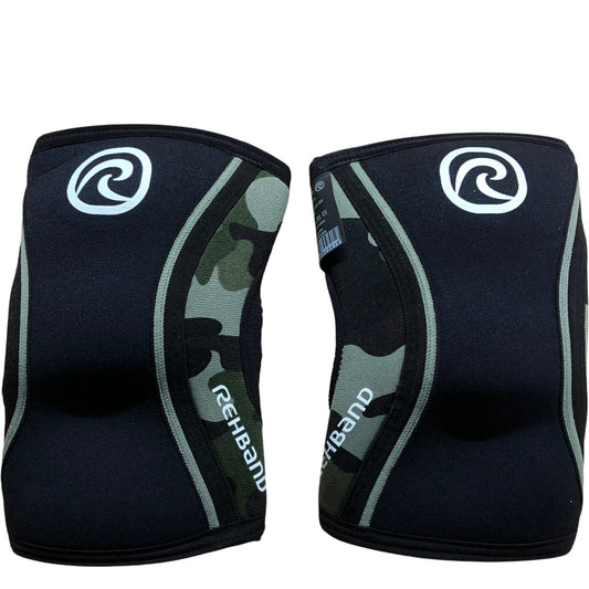 REHBAND RX Elbow Sleeve 5mm Black Camo Small Pair Support Brace - Pair