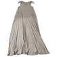 V Neck Tie Strap Light Brown Long Maxi Dress Size 12