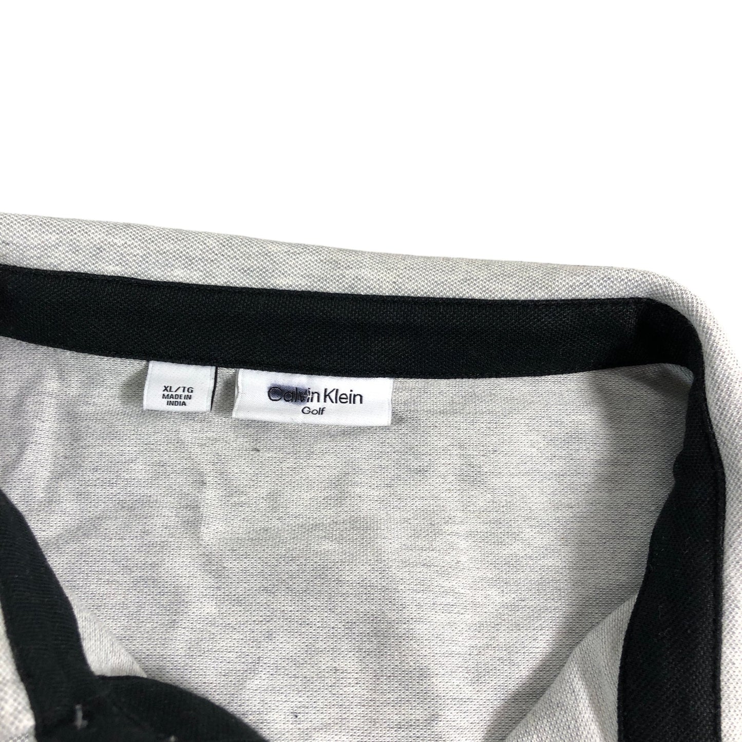 Calvin Klein Golf Polo XL Men's Short Sleeve Grey Cotton Training Top