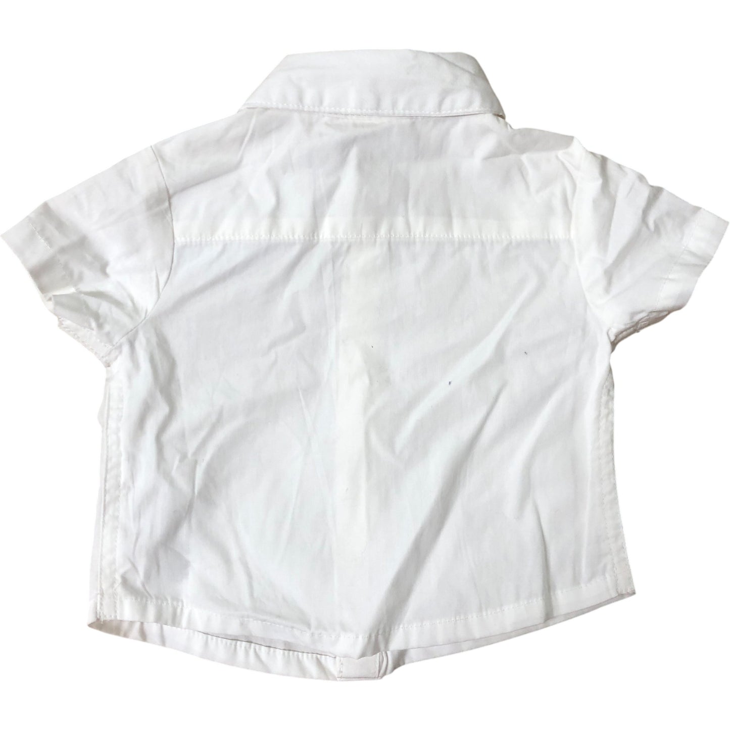 River Island White Short Sleeve Shirt 0-3 Months Baby Casual Summer Top