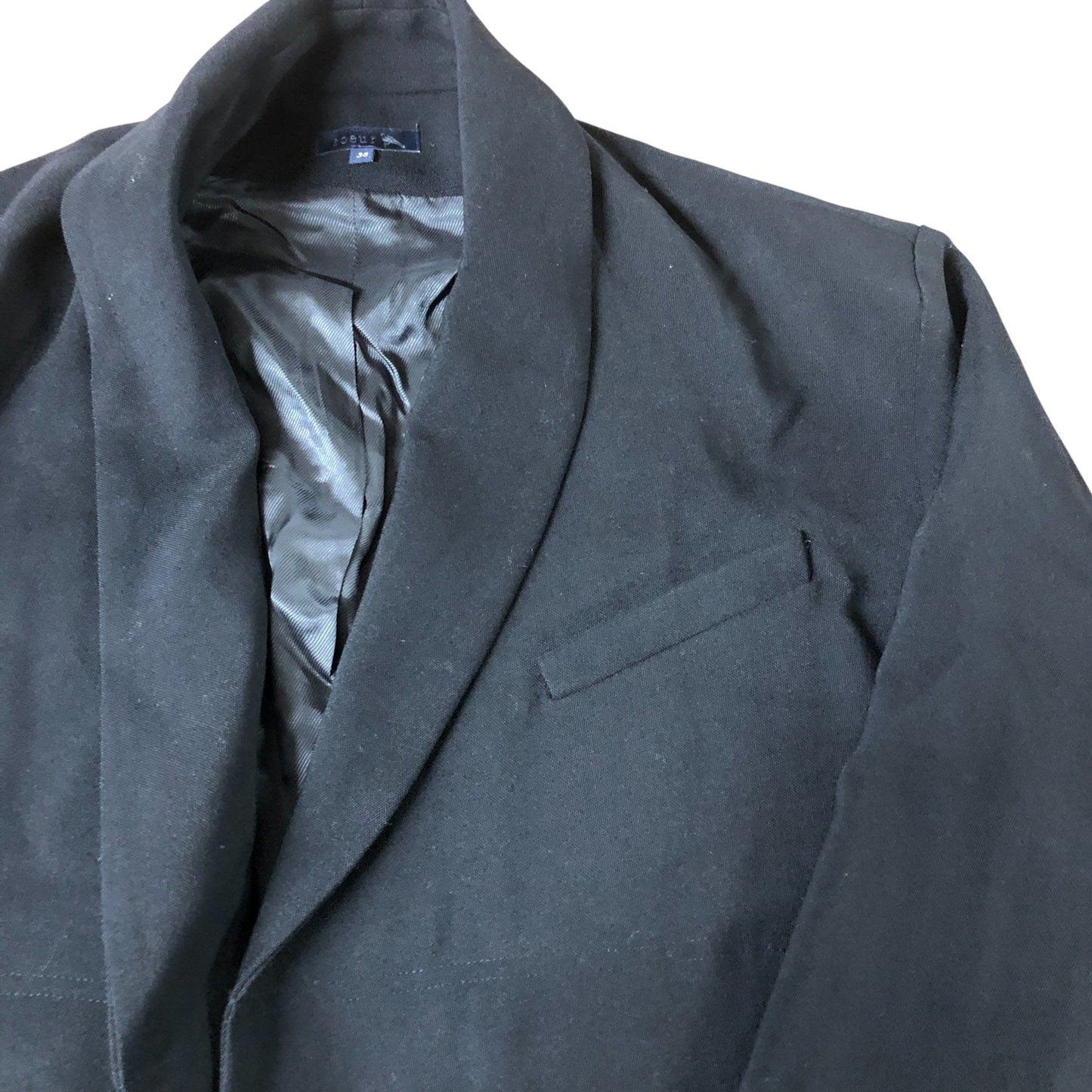 Soeur Blazer Jacket Men's Black Wool Blend Size M Stylish Design