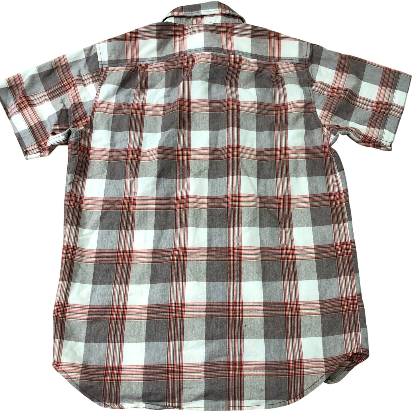 Columbia Short Sleeve Shirt S/P Men's Check Plaid Casual Outdoor Red Brown