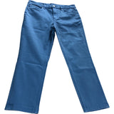 Crew Clothing Company Cropped Trousers UK10 Women's Blue