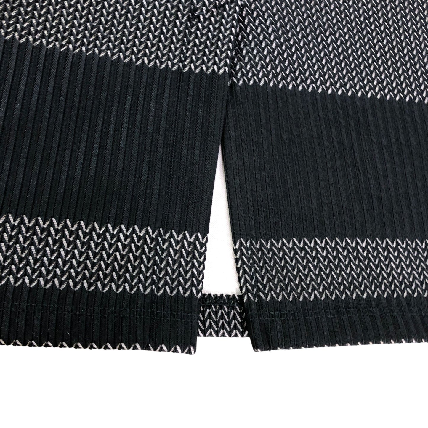Bodycon Dress Black Striped Bardot - Size 10