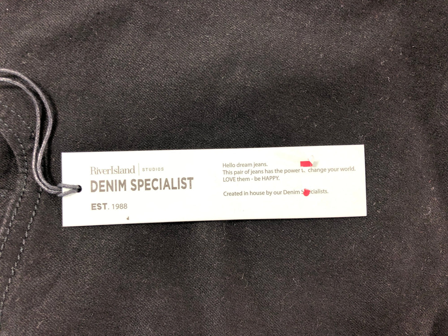 River Island Capri Jeans UK14 Women's Black Radical Romance Denim Trousers