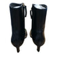 Alohas Ankle Boots UK6 Women's Pointed Toe Heeled Black Leather Size 39