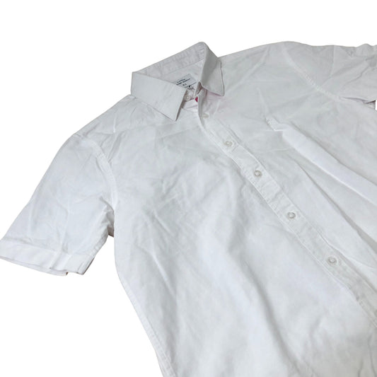 Peter Werth Church SS Shirt Men's Short Sleeve Cotton White Smart Casual Medium