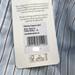 Baukjen Rishma Organic Shirt Blue Black & White Stripe Size 18