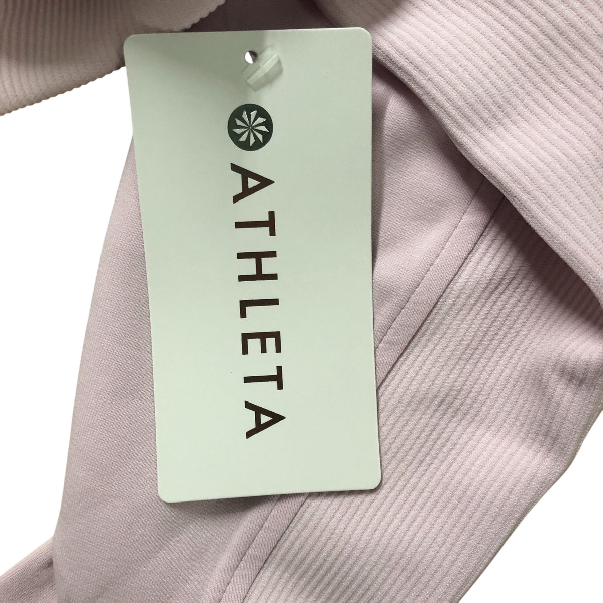 Athleta Seasoft Rib Crewneck Sweatshirt XS Women's Lightweight Pink Top
