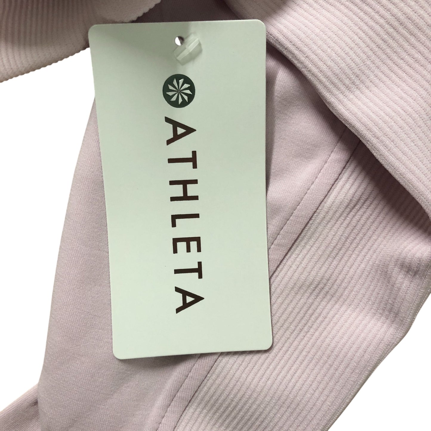 Athleta Seasoft Rib Crewneck Sweatshirt XS Women's Lightweight Pink Top