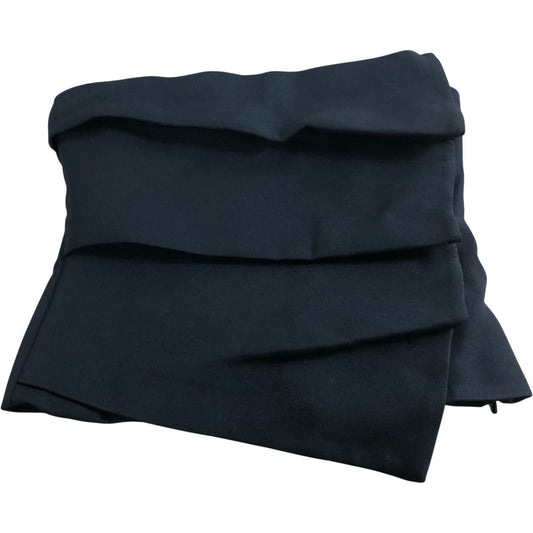 River Island Black Pleated Bandeau Top UK6 Women's