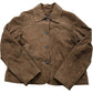 Women's Tan Suede Buttoned Jacket Size M