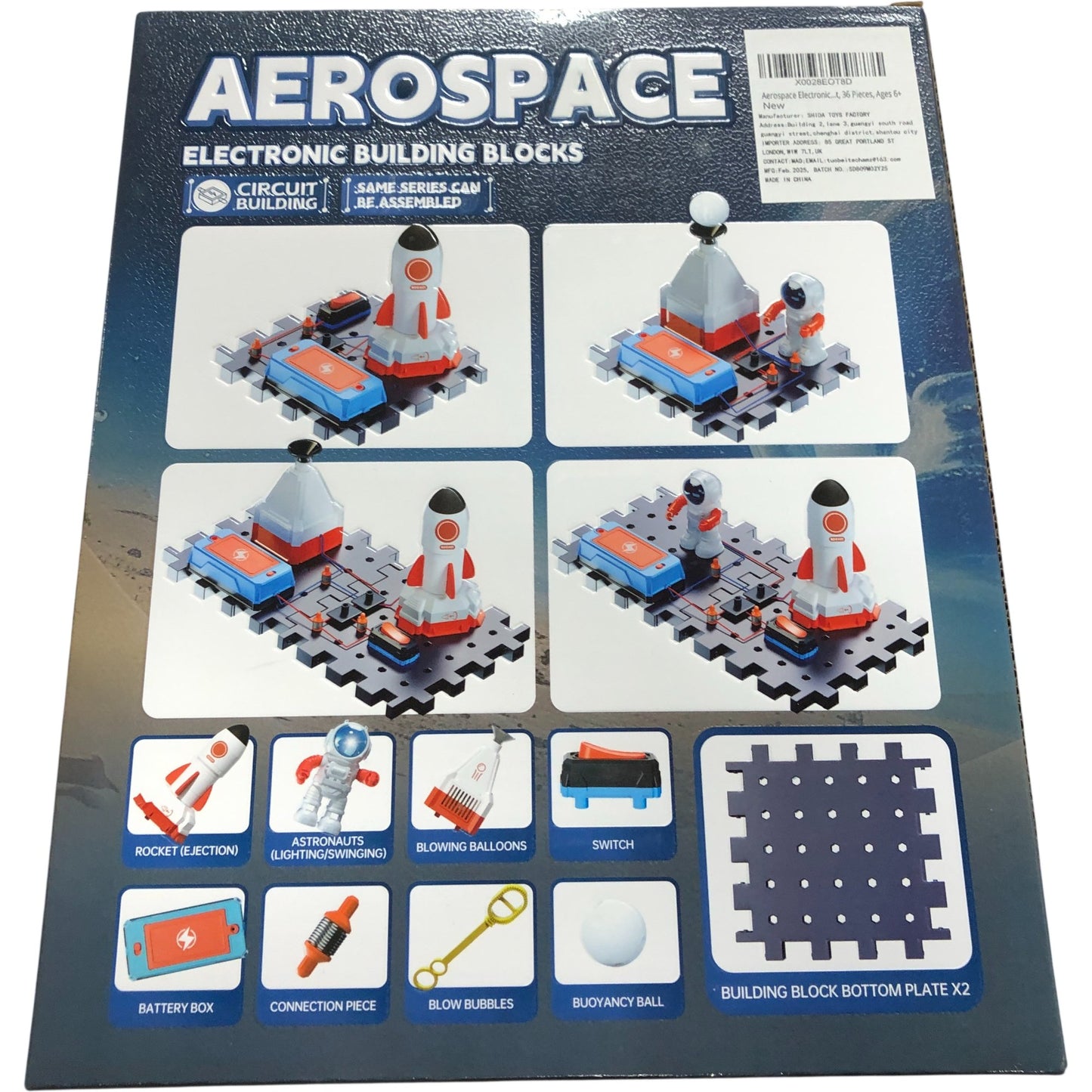 Aerospace Electronic Building Blocks STEAM DIY Creative Ideas Educational Toys