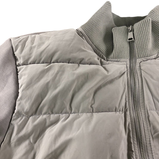 River Island Puffer Jacket XL Men's Zip Up Grey Lightweight Warm Outerwear