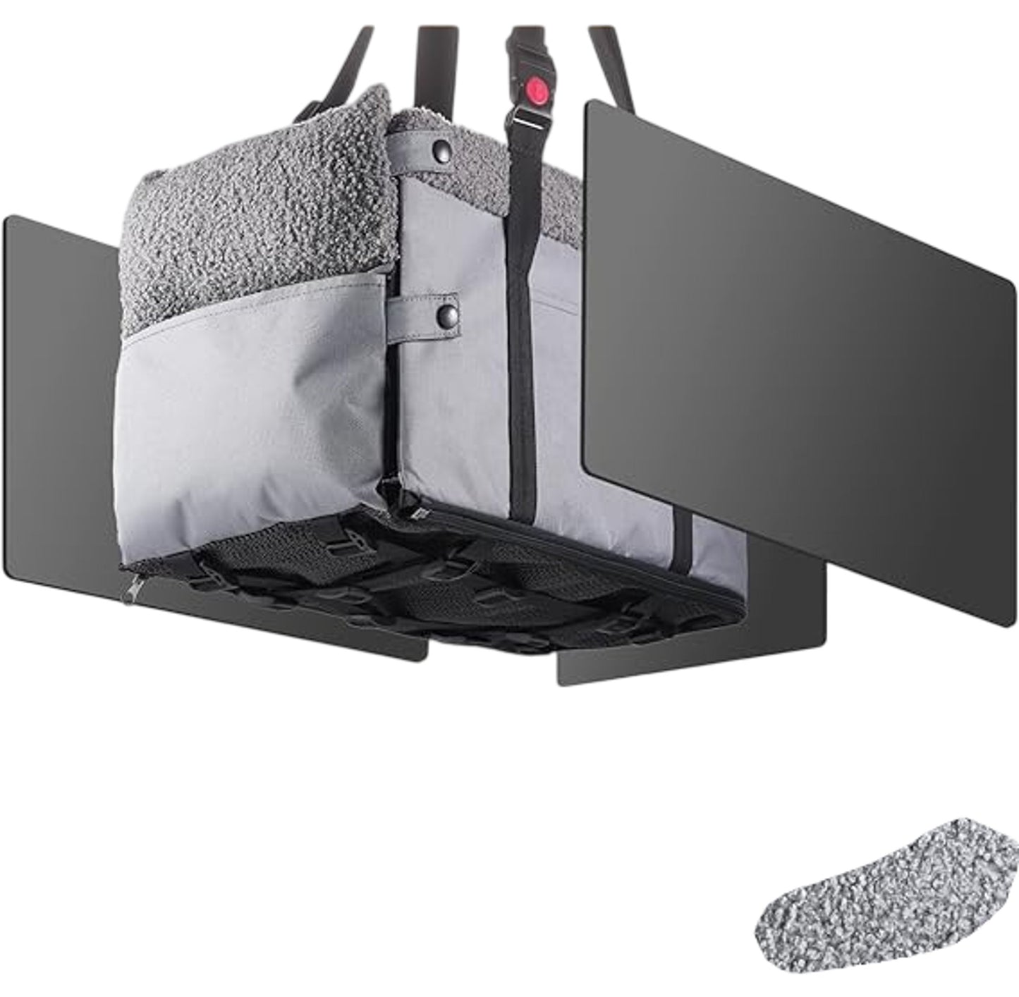 Bonthee Pet Car Seat For Dogs 9KG Grey Removable Washable Safety Comfort