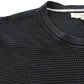 River Island Black Waffle Knit Short Sleeve T-Shirt Men's XL Casual Style