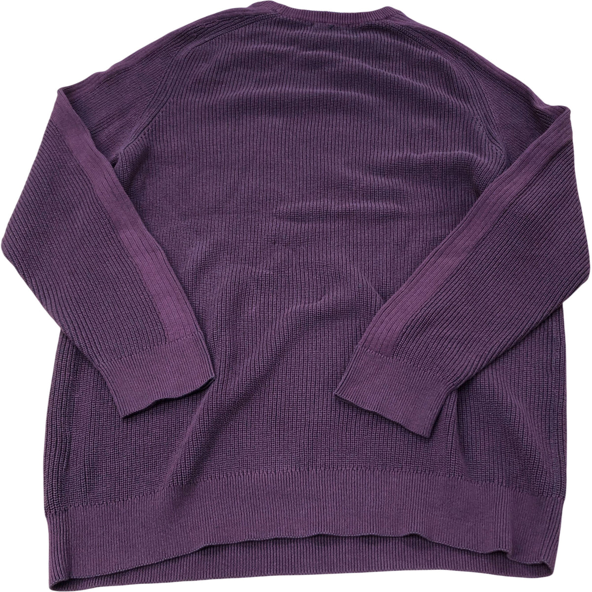 Cotton Sweater Men's Burgundy Size 2XL Knitted Casual Jumper