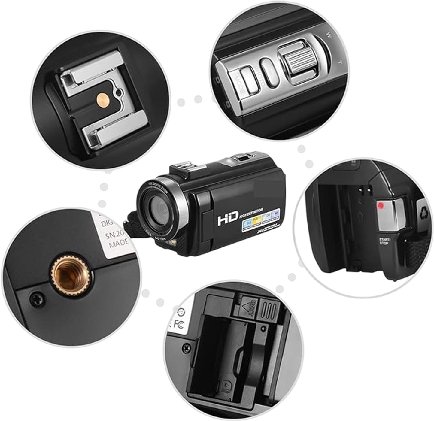 HD Camcorder 240 Mega Pixels 16X Digital Zoom High Definition Video Camera