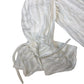 Ivory Striped Bardot Off Shoulder Women's Lightweight Cotton Blend UK18