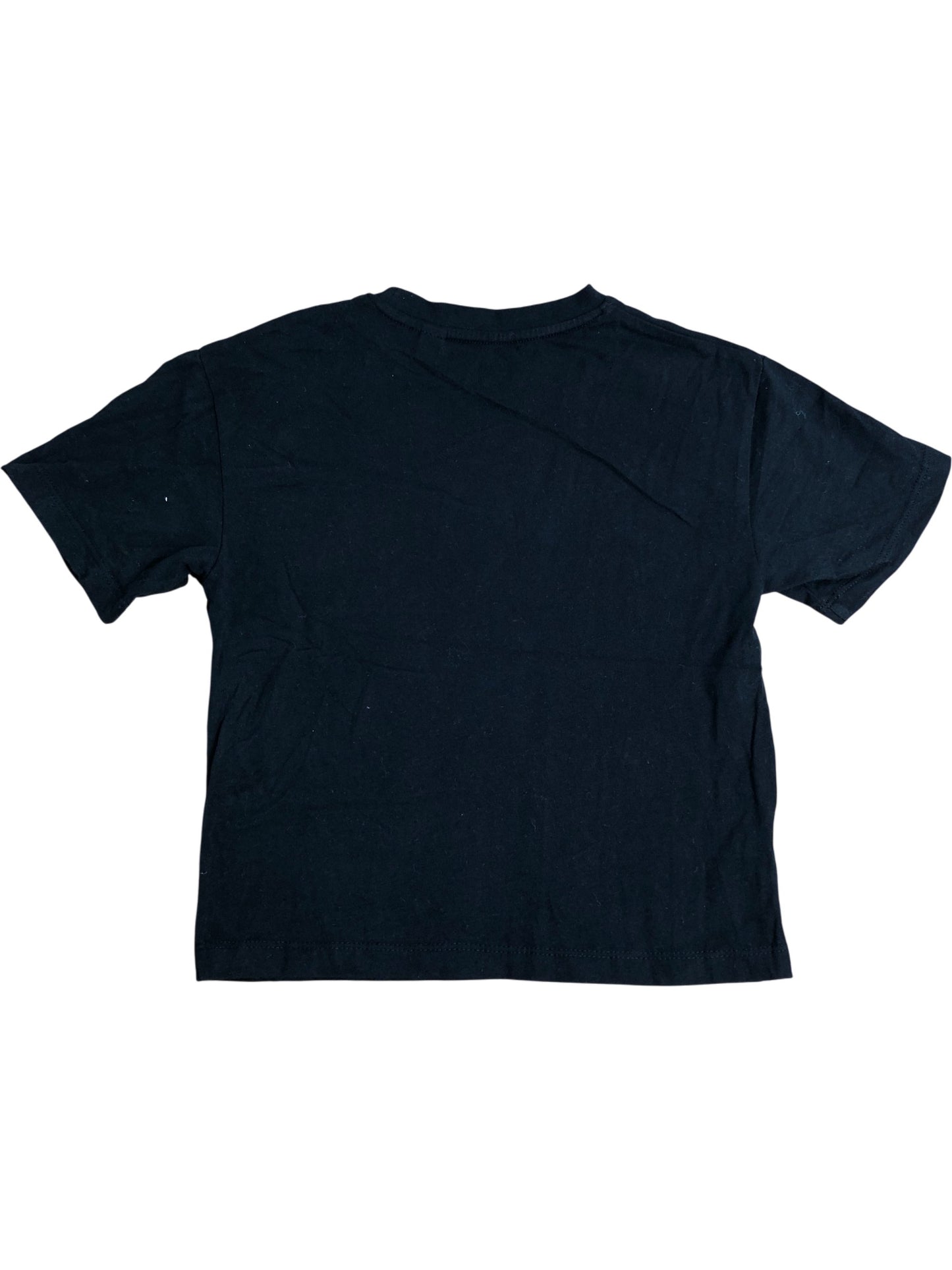 AllSaints Black T-Shirt Size 4-5 Years Kids Short Sleeve Cotton Top