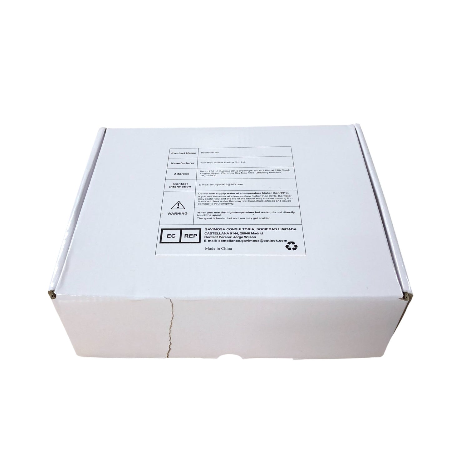 AIMYO Chrome Basin Mixer Tap Single Lever Bathroom Sink Faucet Modern Design