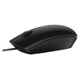 Dell MS116 Optical Wired USB Mouse Black 2 Buttons for Laptops and Desktops