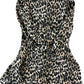 River Island Mini Girls Leopard Print Dress UK 12-18 Months Brown Fashion