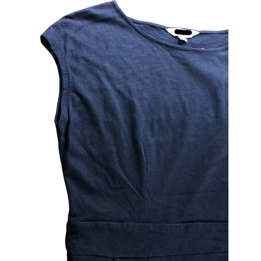 Branded Petite Navy Jersey Dress - Size 12