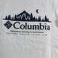 COLUMBIA Rapid Ridge Back Graphic T-Shirt Mens Regular Fit White Size Small