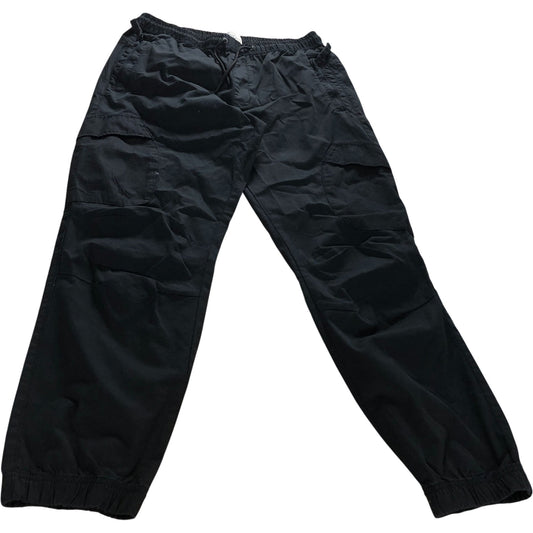 River Island Black Cargo Pants Size Small Regular Men’s Trousers