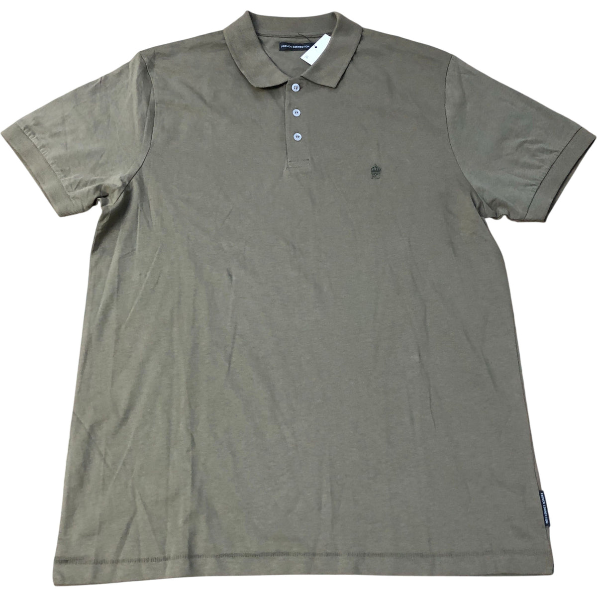 French Connection Olive Green Polo Shirt Size XL
