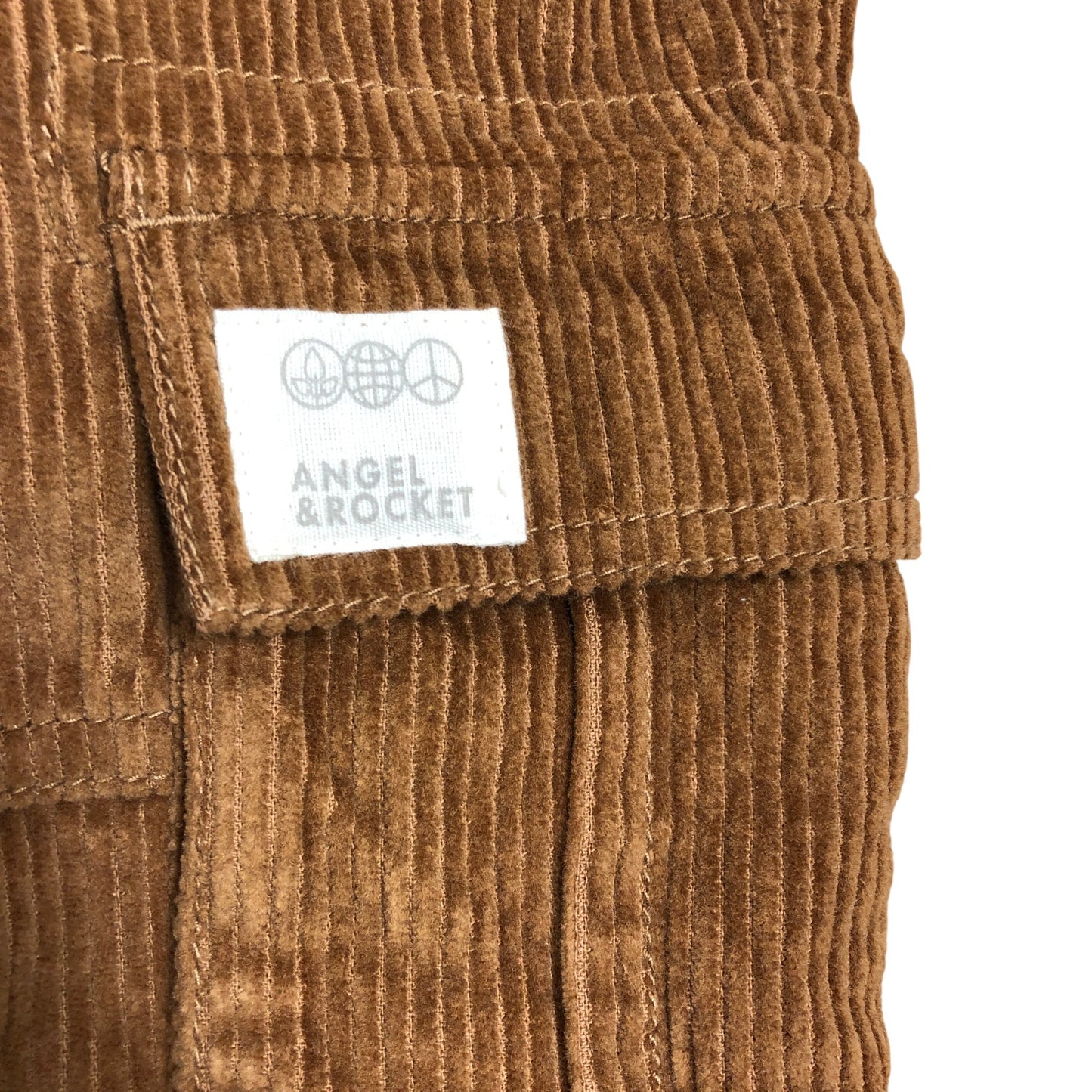 Angel And Rocket Boys Cord Trousers Size 8 Years Brown Stylish Cargo