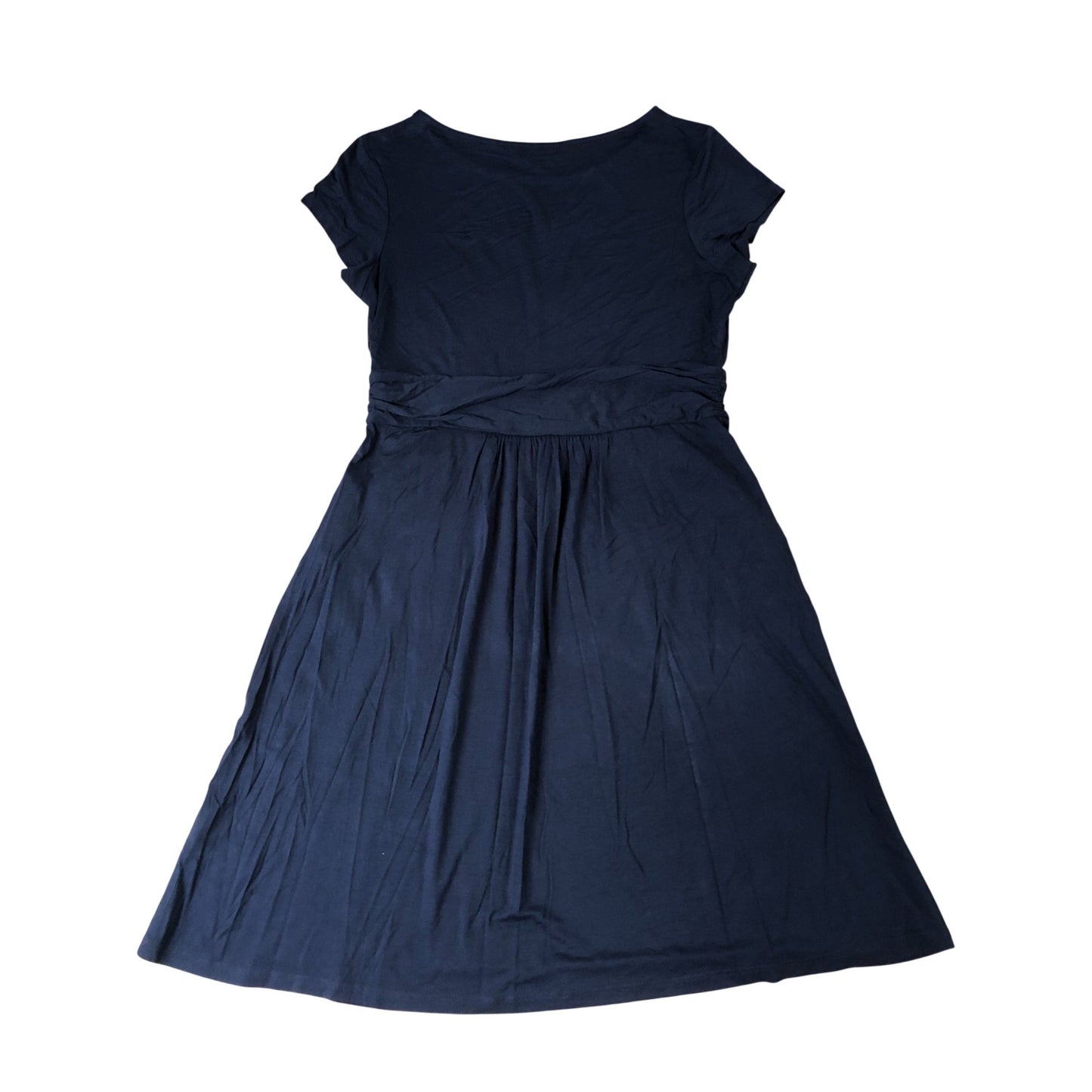 Boden Women's Casual Short Sleeve Dress Size 12 Navy Blue T-shirt Style