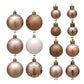 Sea Team 100-Pack Shatterproof Christmas Baubles Rose Gold