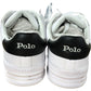 Polo Ralph Lauren Trainers UK12 Men’s Casual White Leather Upper Black Accents