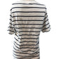 River Island Studios Relaxed Fit Stripe T-Shirt Women's XS White Casual Top
