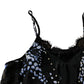 Branded Black Wild Print Cami Top - Size 12