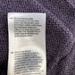 Cardigan UK Size 12 Women's Purple Pocket Knit Cotton Blend