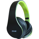 ZIHNIC WH-816 Bluetooth Headphones Wireless Black Green Noise Cancelling