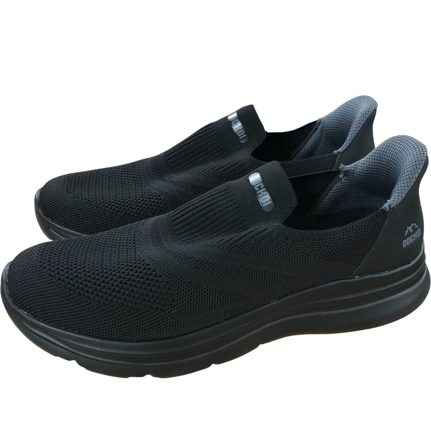 ODCKOI Slip On Trainers Size UK 9.5 Men's Black Mesh Lightweight Sports Sneakers
