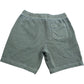 Olive Green Cotton Casual Elastic Waist Shorts Size M