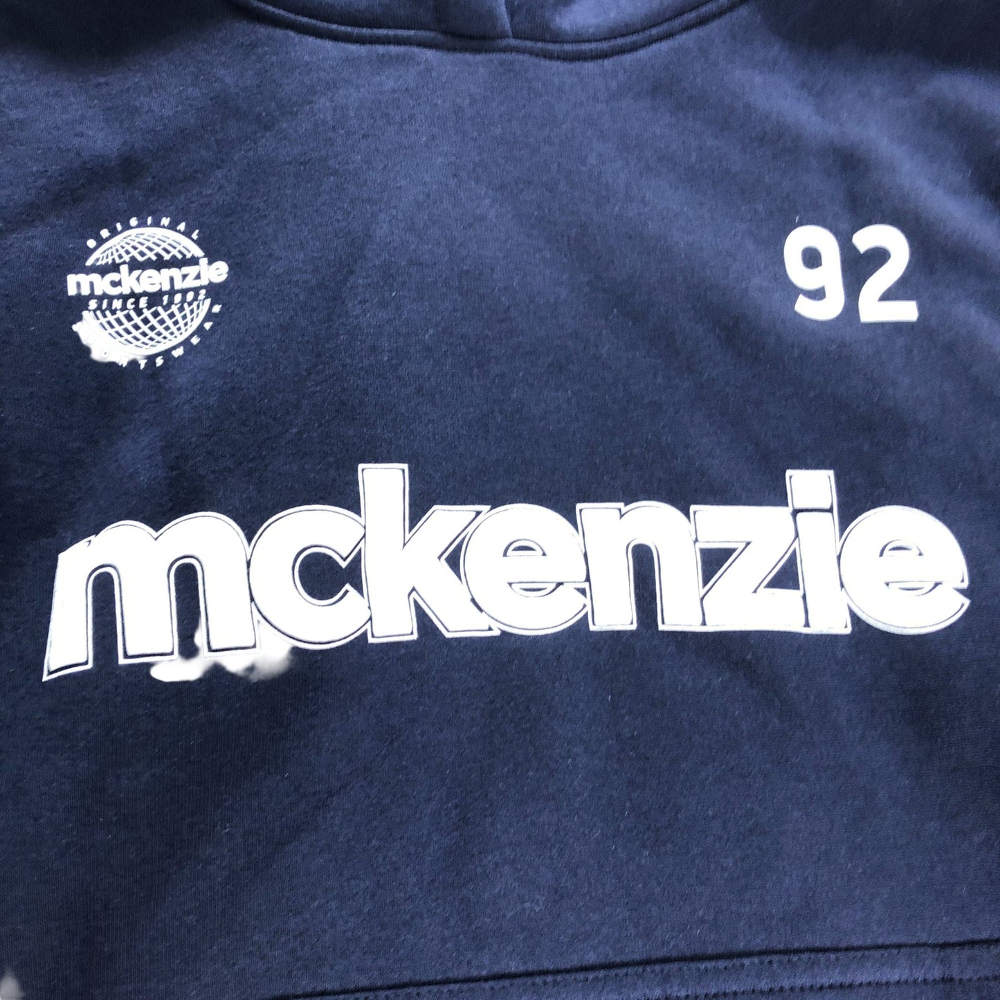 McKenzie 92 Navy Hoodie Size Medium