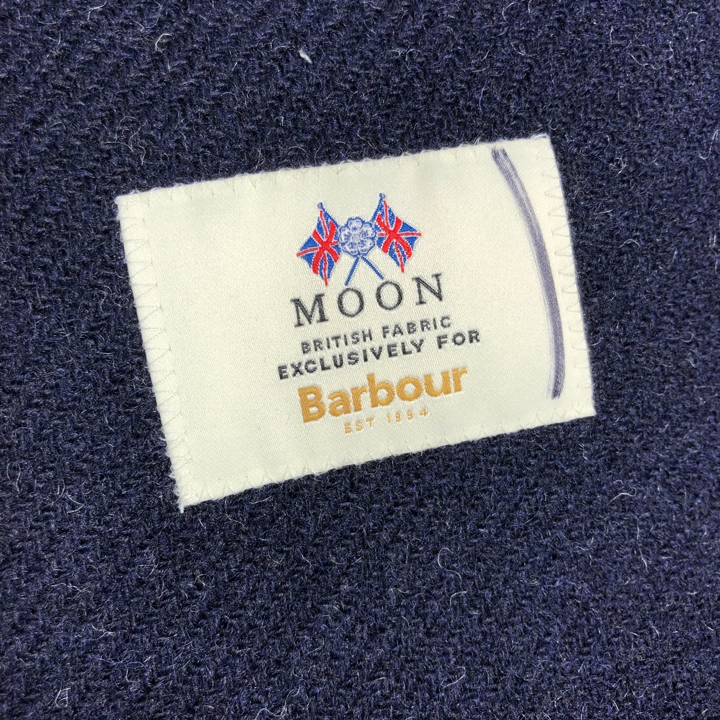 Barbour Men's Wool Overcoat Size M Navy Stylish Warm Button Front