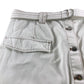 River Island Women's Skirt Size 18 Cream Denim Button Front Pockets