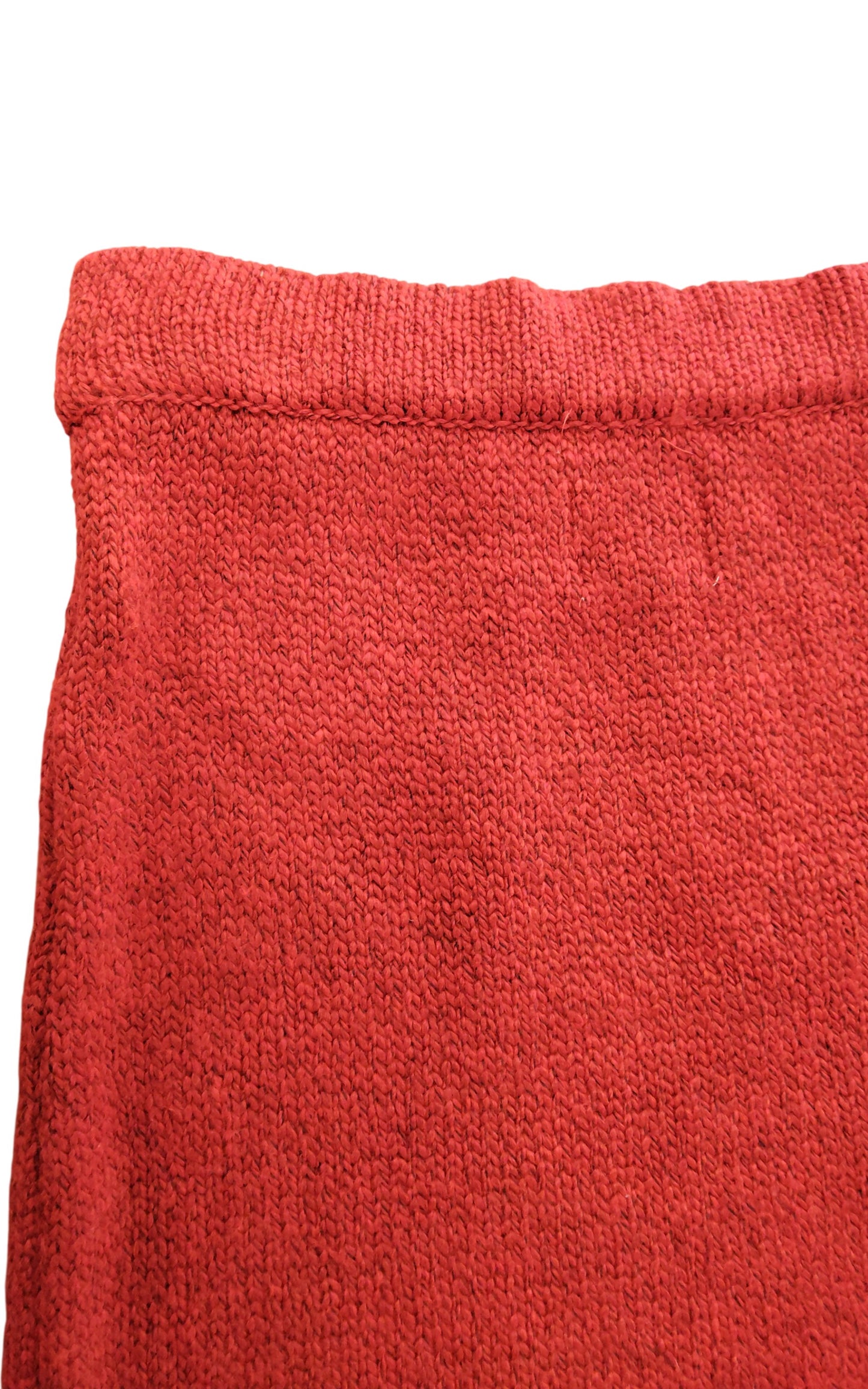 River Island Red Fringed Skirt UK S Women's Knitted Warm Fashion