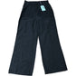 Weird Fish Farida Wide Leg Trousers Size 12 Women's Navy