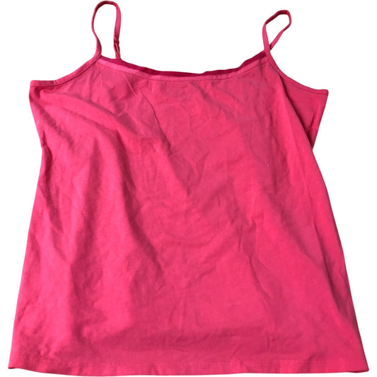 Boden Spaghetti Strap Tank Top Women's Pink Cotton Stretch Casual UK18