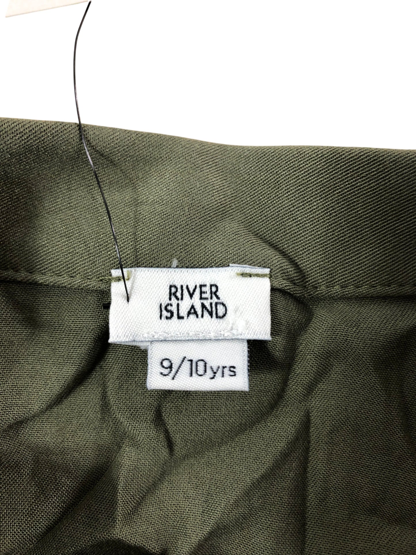 River Island Hayashina Boys Shirt Size 9 10 Years Green Tigers Print