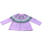 Girls Pink Cardigan Reindeer Pattern 12-18 Months Soft Knitwear Seasonal Style